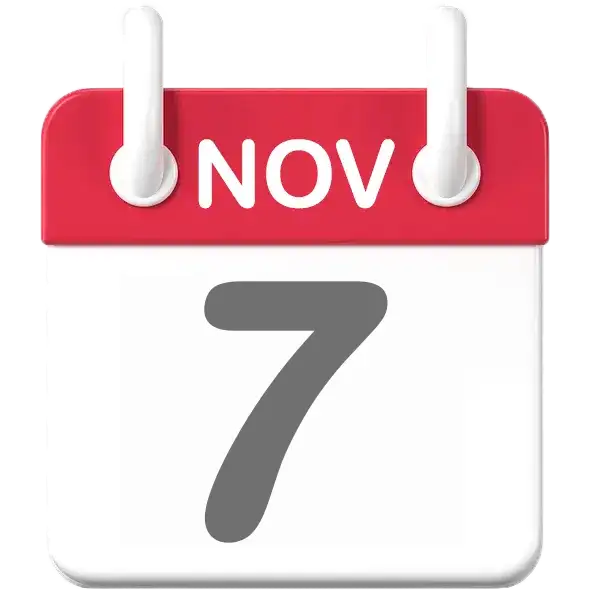 Friday, November 7 date