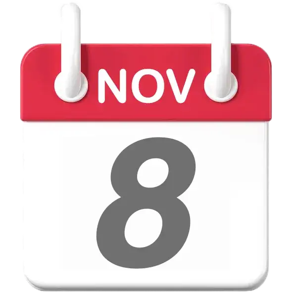 Saturday, November 8